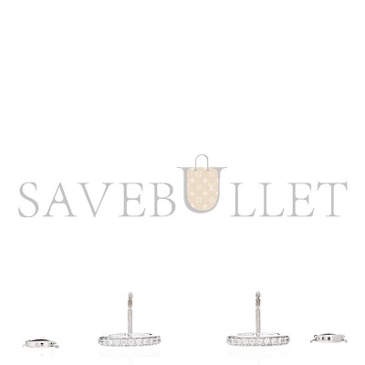 HERMÈS 18K WHITE GOLD DIAMOND NEW FARANDOLE EARRINGS 
